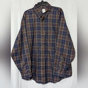 EUC Brooks Brothers The Original Polo Non-Iron Plaid Long Sleeve Shirt XXL